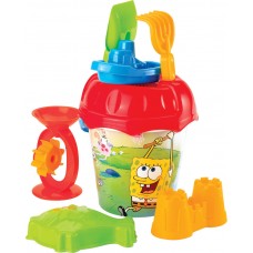 Sünger Bob Büyük Aksesuarlı Kova Set