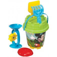 Mickey Mouse Yuvarlak Aksesuarlı Kale Kova Set